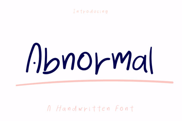 Abnormal Font Review: A Quirky Handwritten Typeface