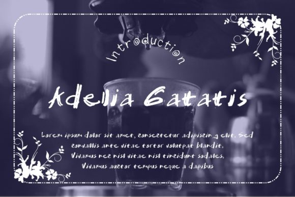 Adelia Gatatis Font for Crafters