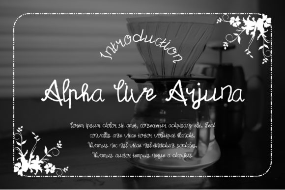 Alpha Live Arjuna Font for Branding