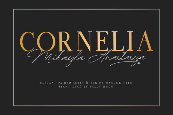 Cornelia Font Duo: A Serif Typeface for Modern Campaigns