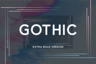 Gothic Extra Bold Typeface for Editorial Design