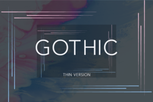 Gothic Thin Typeface for Clear Campaigns