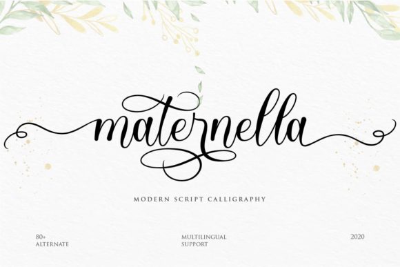 Maternella: A Timeless Script Font for Editorial Design
