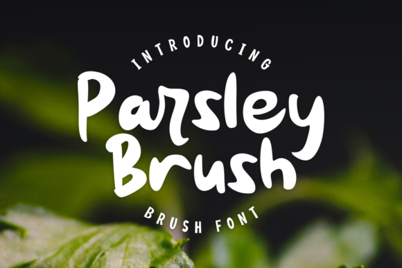 Parsley Brush Font for Crafters