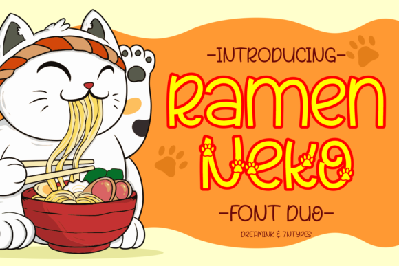 Ramen Neko: The Whimsical Font for Bold Brands