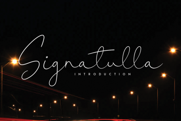 Signatulla: A Handwritten Font for Editorial Grace