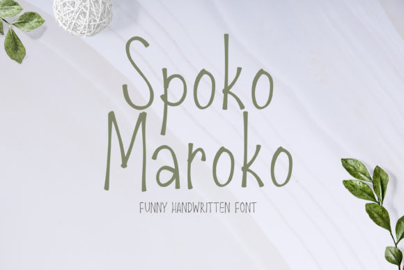 Spoko Maroko: A Handwritten Font for Web Design