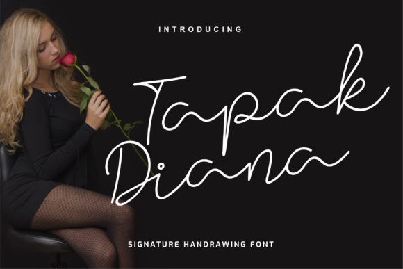 Tapak Diana: The Handwritten Font for Scroll-Stopping Design