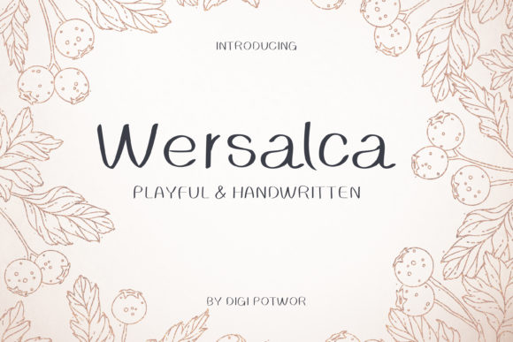 Wersalca: A Handwritten Font for Polished Branding