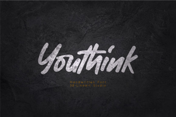 Youthink: A Handwritten Font for Crafters
